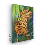 Jungle Stripes Canvas Print Pawky Paws Canvas Print