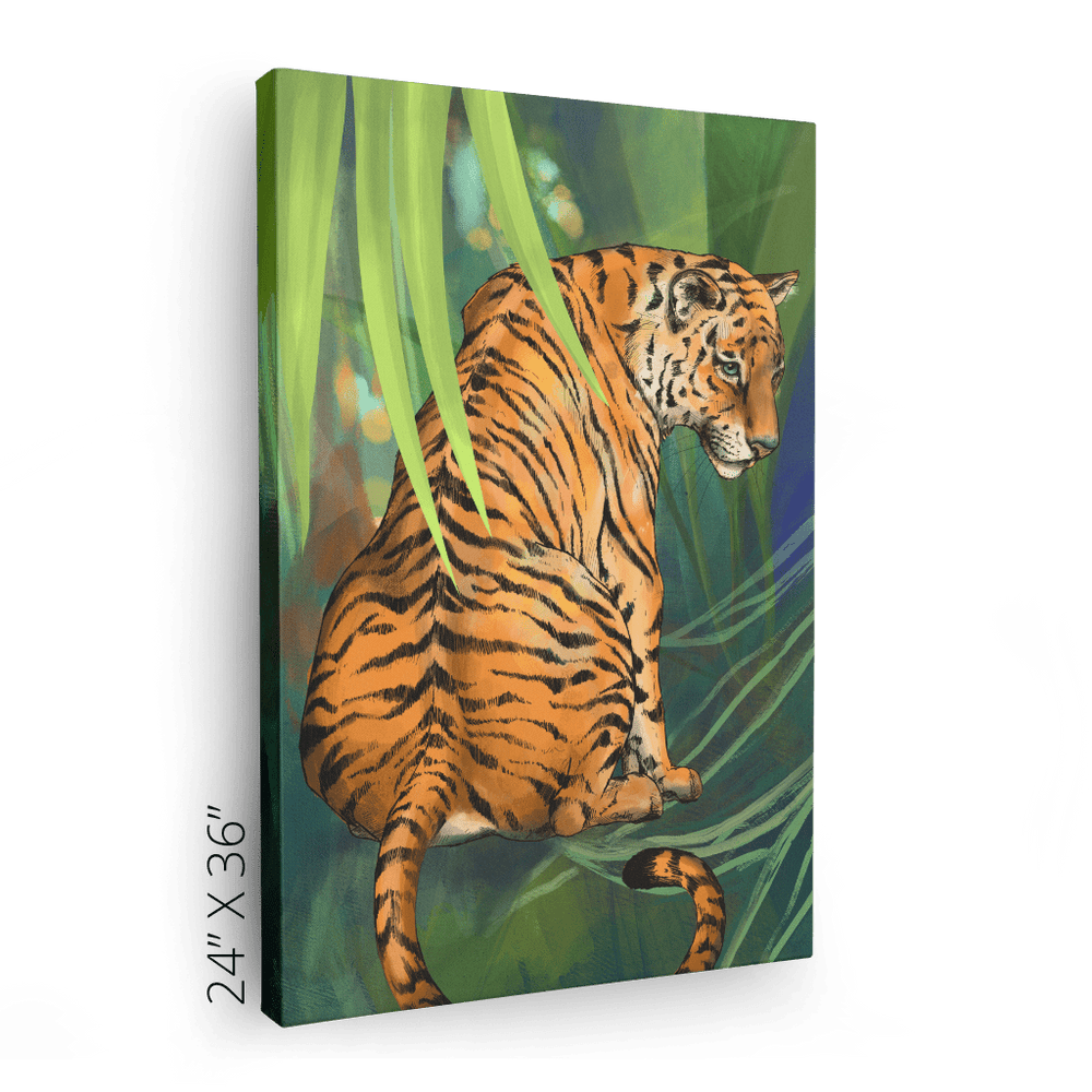 Jungle Stripes Canvas Print Pawky Paws Canvas Print