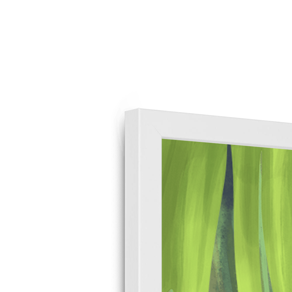 Jungle Stripes Framed Print Pawky Paws Framed Print