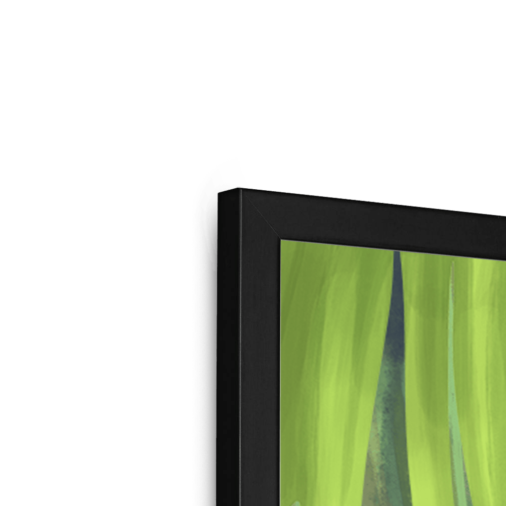 Jungle Stripes Framed Print Pawky Paws Framed Print