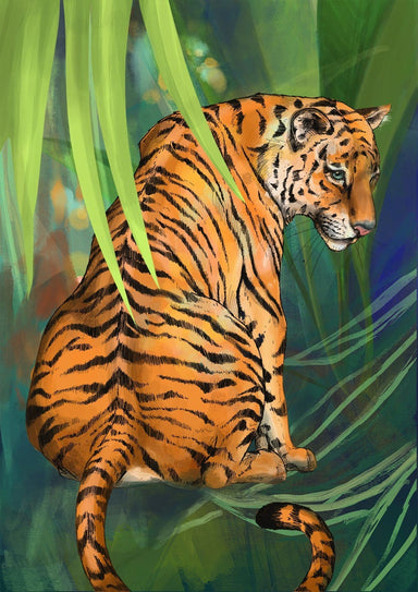 Jungle Stripes Giclée Art Print Pawky Paws Art Print