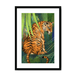 Jungle Stripes Framed Print Pawky Paws A3 (297 X 420 mm) / Black / White Mount Framed Print