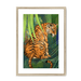 Jungle Stripes Framed Print Pawky Paws A3 (297 X 420 mm) / Natural / White Mount Framed Print