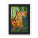Jungle Stripes Framed Print Pawky Paws A3 (297 X 420 mm) / White / Black Mount Framed Print