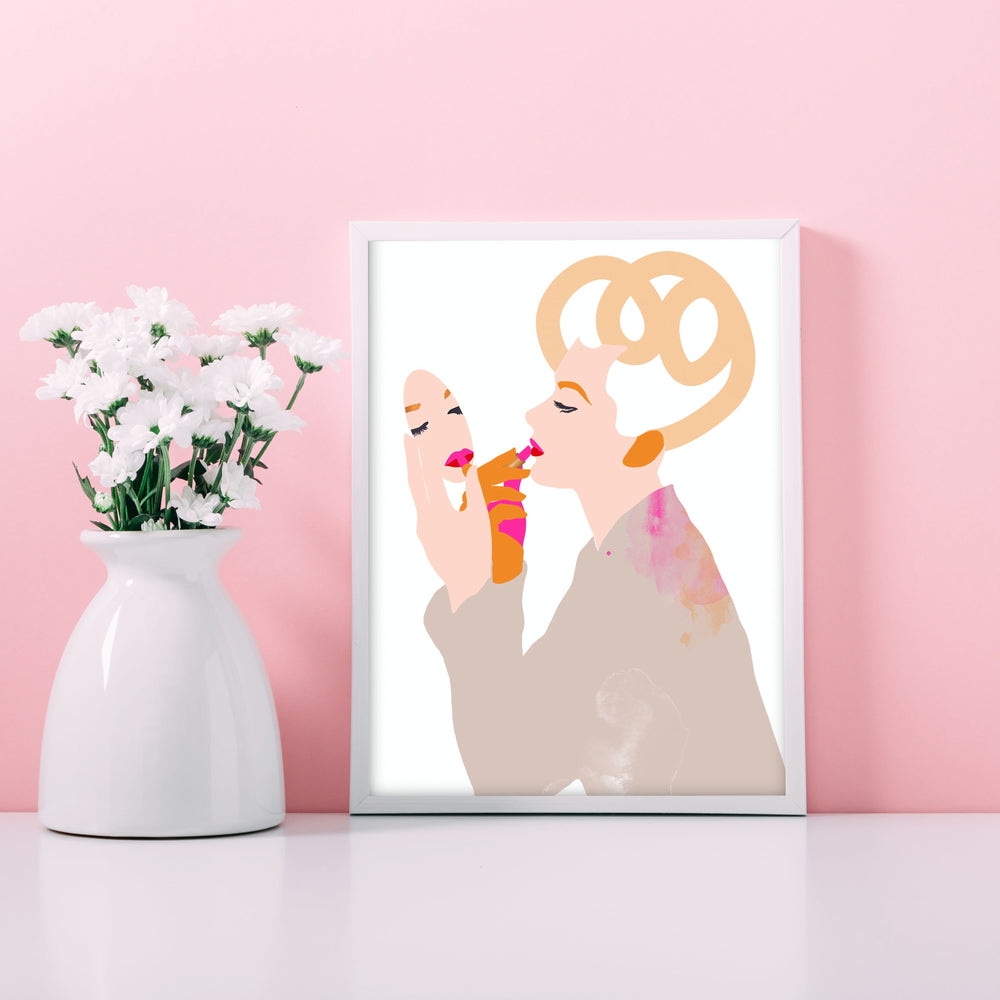 Kelly Matte Art Print Lip Graces Art Print