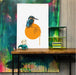 Kingfisher Giclée Art Print Drippy Birds Art Print