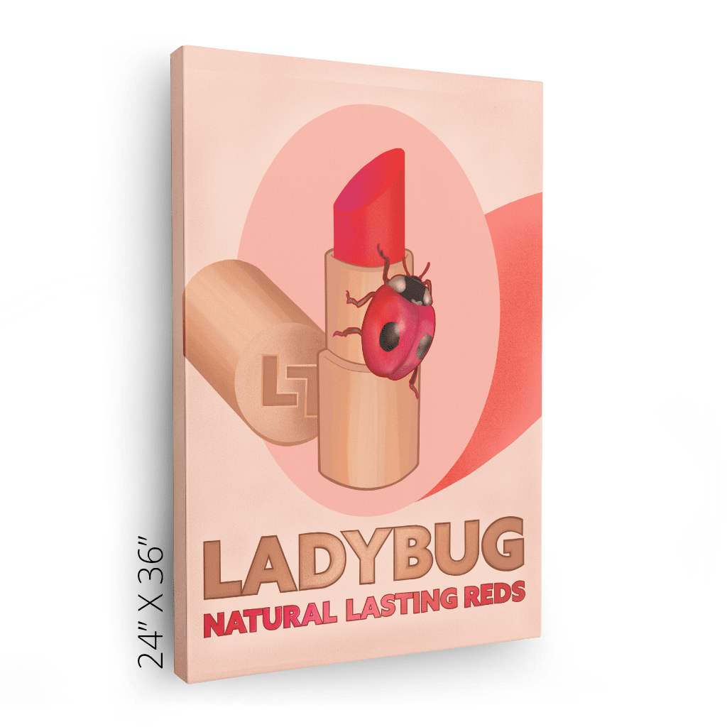 Ladybug Lipstick Canvas Print ADimals Canvas Print