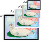 Le Phoque Framed Print Aventures Des Créatures Framed Print