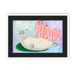 Le Phoque Framed Print Aventures Des Créatures A3 (297 X 420 mm) / White / Black Mount Framed Print