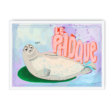Le Phoque Framed Print Aventures Des Créatures A3 (297 X 420 mm) / White / No Mount (All Art) Framed Print