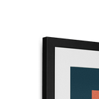 Lemur Chocolate Giclée Framed with a Mount Print ADimals Mounted Print