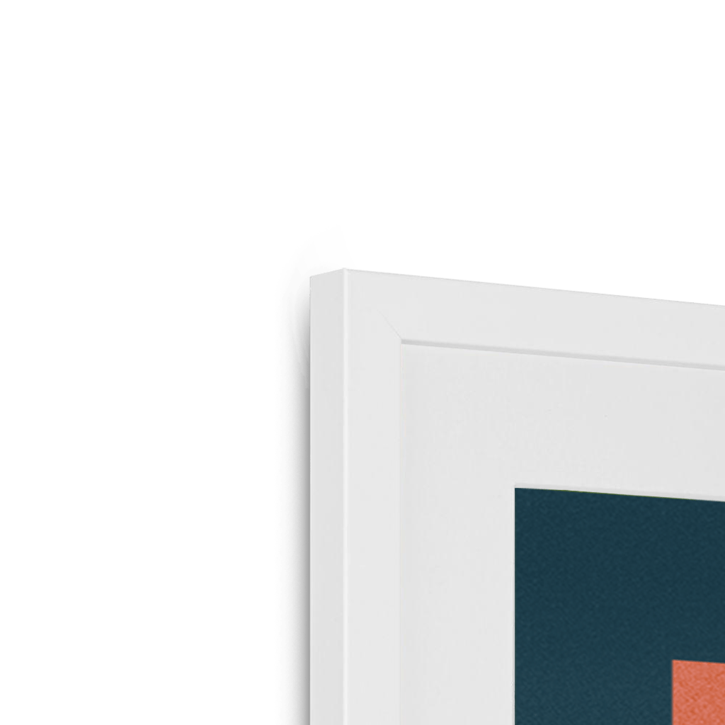 Lemur Chocolate Giclée Framed with a Mount Print ADimals Mounted Print