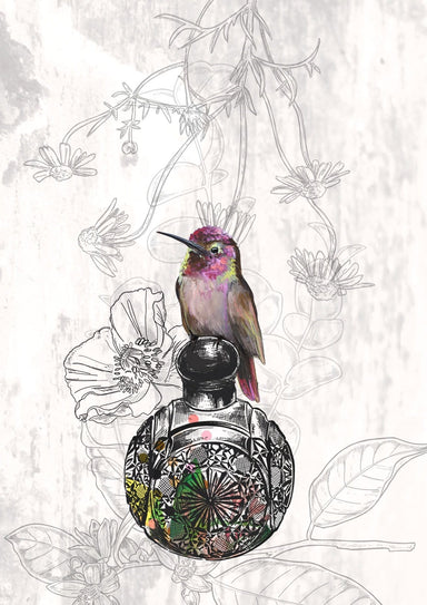 Les Parfums Colibri Rose Matte Art Print Les Parfums Art Print