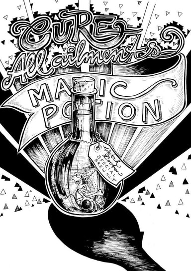 Magic Potion Matte Art Print Potion & Poison Bottles Art Print