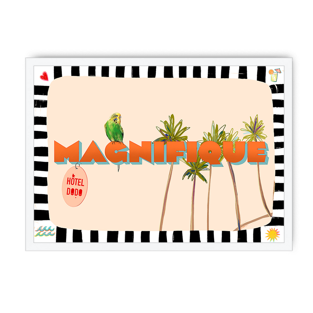 Magnifique Framed Print Hôtel Dodo A3 (297 X 420 mm) / White / No Mount (All Art) Framed Print