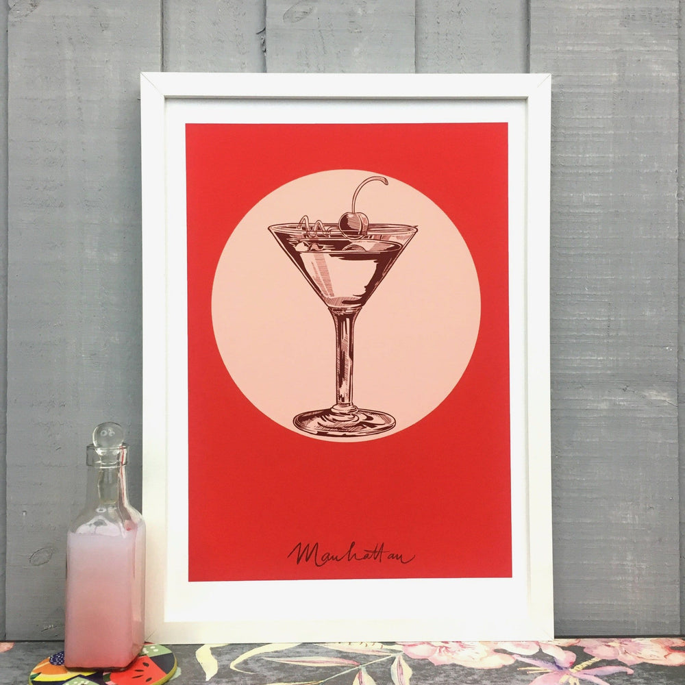 Manhattan Giclée Art Print Cocktail Cavalcade Art Print