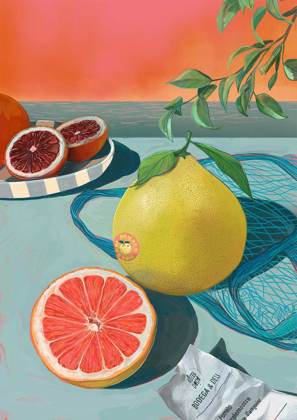 Mellow Pomelo Giclée Art Print Hôtel Dodo Art Print