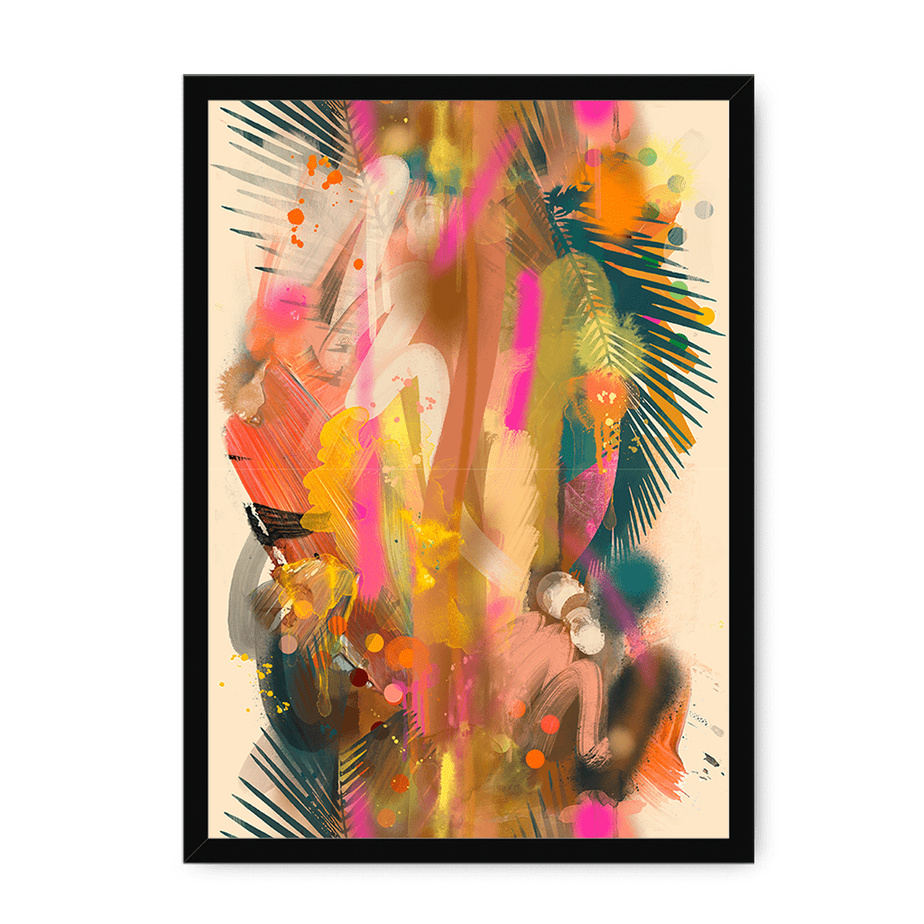Miami Vice Framed Print Road Tripping A3 (297 X 420 mm) / Black / No Mount (All Art) Framed Print