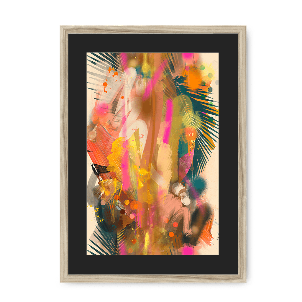 Miami Vice Framed Print Road Tripping A3 (297 X 420 mm) / Natural / Black Mount Framed Print