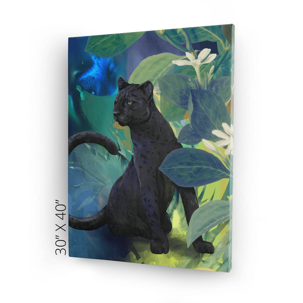 Midnight Prowl Canvas Print Pawky Paws Canvas Print