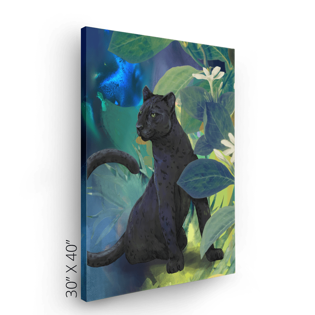 Midnight Prowl Canvas Print Pawky Paws Canvas Print