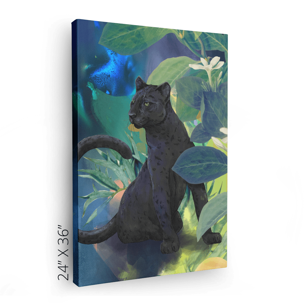 Midnight Prowl Canvas Print Pawky Paws Canvas Print