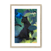 Midnight Prowl Framed Print Pawky Paws A3 (297 X 420 mm) / Natural / White Mount Framed Print