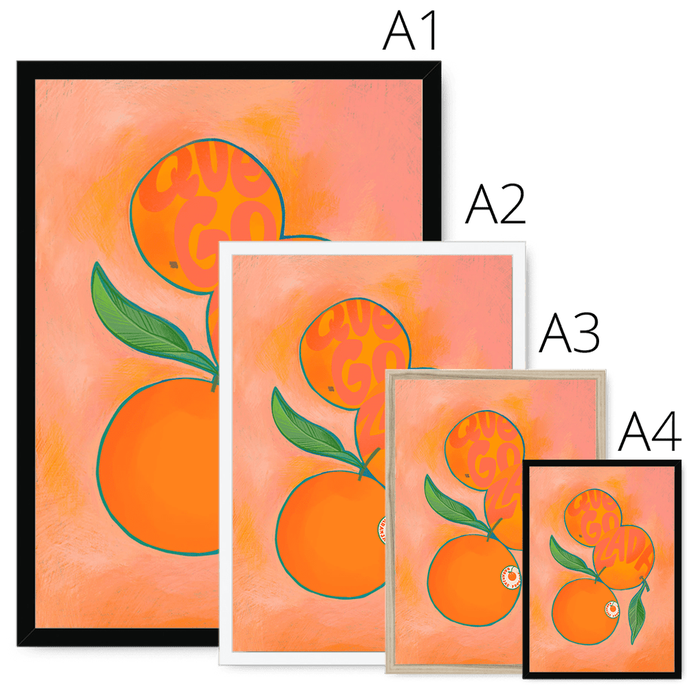 Naranjas Giclée Framed Print Intercontinental Fruitery Framed Print