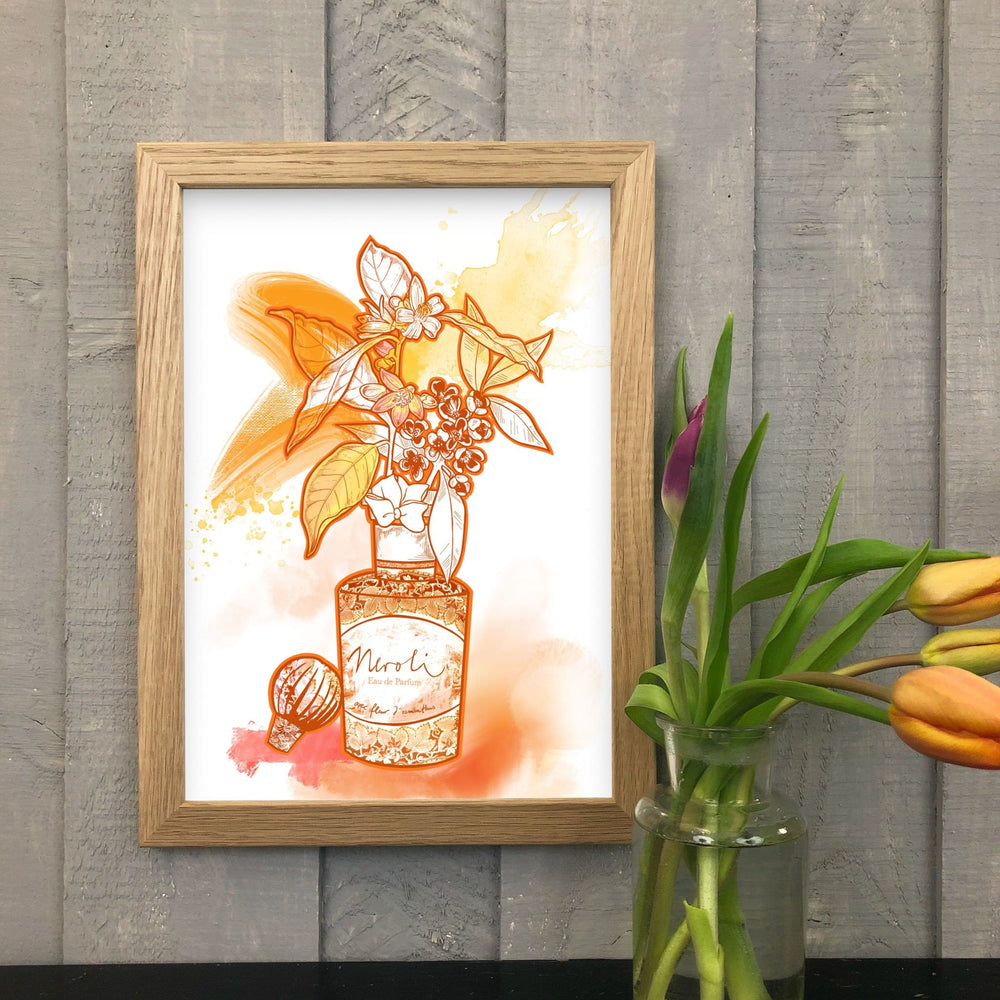 Neroli Orange Matte Art Print Chromatic Scents Art Print