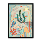Oceanique Magnifique Framed Print Aventures Des Créatures A3 (297 X 420 mm) / Black / No Mount (All Art) Framed Print