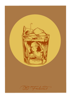 Old Fashioned Giclée Art Print Cocktail Cavalcade Art Print