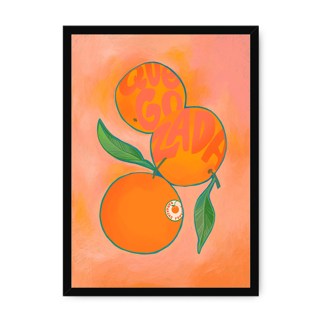 Naranjas Giclée Framed Print Intercontinental Fruitery A3 (297 X 420 mm) / Black / No Mount (All Art) Framed Print