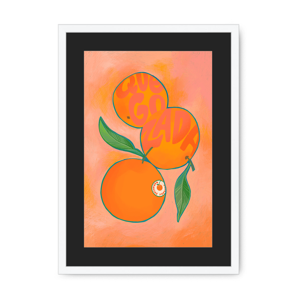 Naranjas Giclée Framed Print Intercontinental Fruitery A3 (297 X 420 mm) / White / Black Mount Framed Print