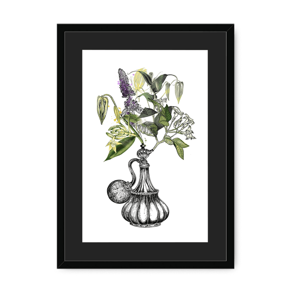 Orientale Framed Print Les Parfums A3 (297 X 420 mm) / Black / Black Mount Framed Print