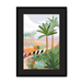 Morning Walk Framed Print Palmy Days A3 (297 X 420 mm) / Black / Black Mount Framed Print