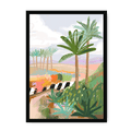 Morning Walk Framed Print Palmy Days A3 (297 X 420 mm) / Black / No Mount (All Art) Framed Print