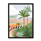 Morning Walk Framed Print Palmy Days A3 (297 X 420 mm) / Black / No Mount (All Art) Framed Print