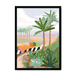Morning Walk Framed Print Palmy Days A3 (297 X 420 mm) / Black / No Mount (All Art) Framed Print