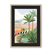 Morning Walk Framed Print Palmy Days A3 (297 X 420 mm) / Natural / Black Mount Framed Print