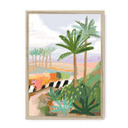 Morning Walk Framed Print Palmy Days A3 (297 X 420 mm) / Natural / No Mount (All Art) Framed Print
