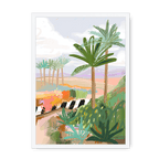 Morning Walk Framed Print Palmy Days A3 (297 X 420 mm) / White / No Mount (All Art) Framed Print
