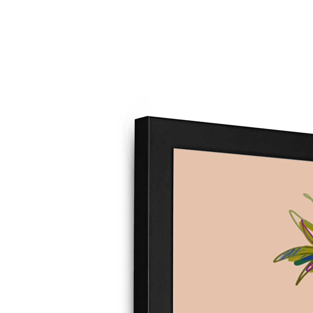 Peachy Vantage Framed Print Palmy Days Framed Print