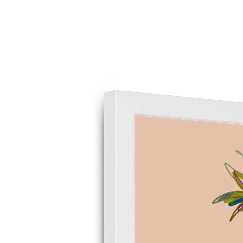 Peachy Vantage Framed Print Palmy Days Framed Print