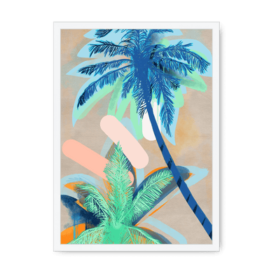 Palm Beach Framed Print Heat Flares A3 (297 X 420 mm) / White / No Mount (All Art) Framed Print