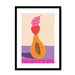 Fruitery Totem Pink Framed Print Intercontinental Fruitery A3 (297 X 420 mm) / Black / White Mount Framed Print