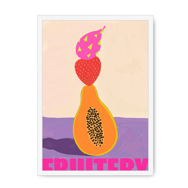 Fruitery Totem Pink Framed Print Intercontinental Fruitery A3 (297 X 420 mm) / White / No Mount (All Art) Framed Print