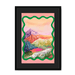 Pastel Peaks Framed Print Kitsch Kanaveral A3 (297 X 420 mm) / Black / Black Mount Framed Print