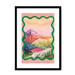 Pastel Peaks Framed Print Kitsch Kanaveral A3 (297 X 420 mm) / Black / White Mount Framed Print