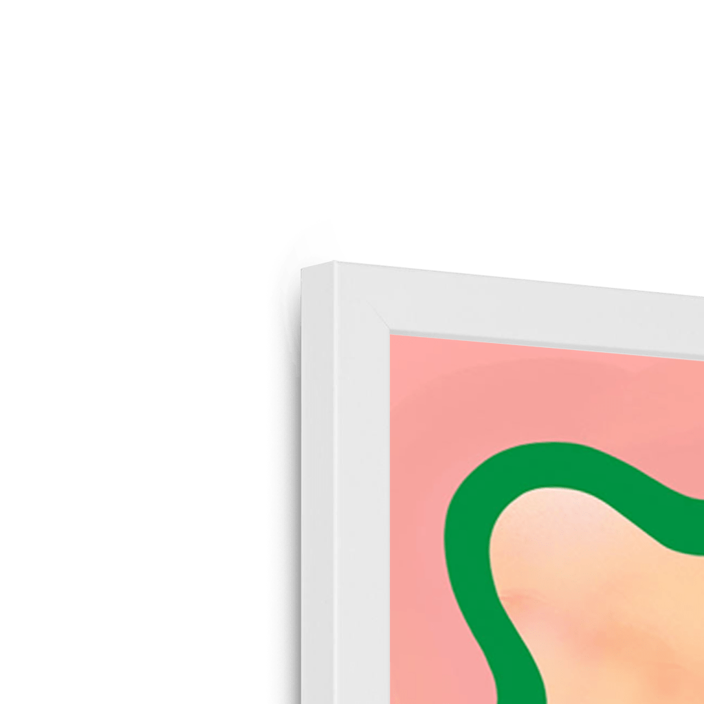 Pastel Peaks Framed Print Kitsch Kanaveral Framed Print