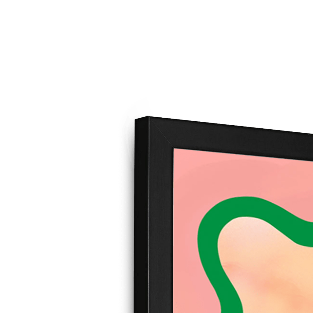 Pastel Peaks Framed Print Kitsch Kanaveral Framed Print